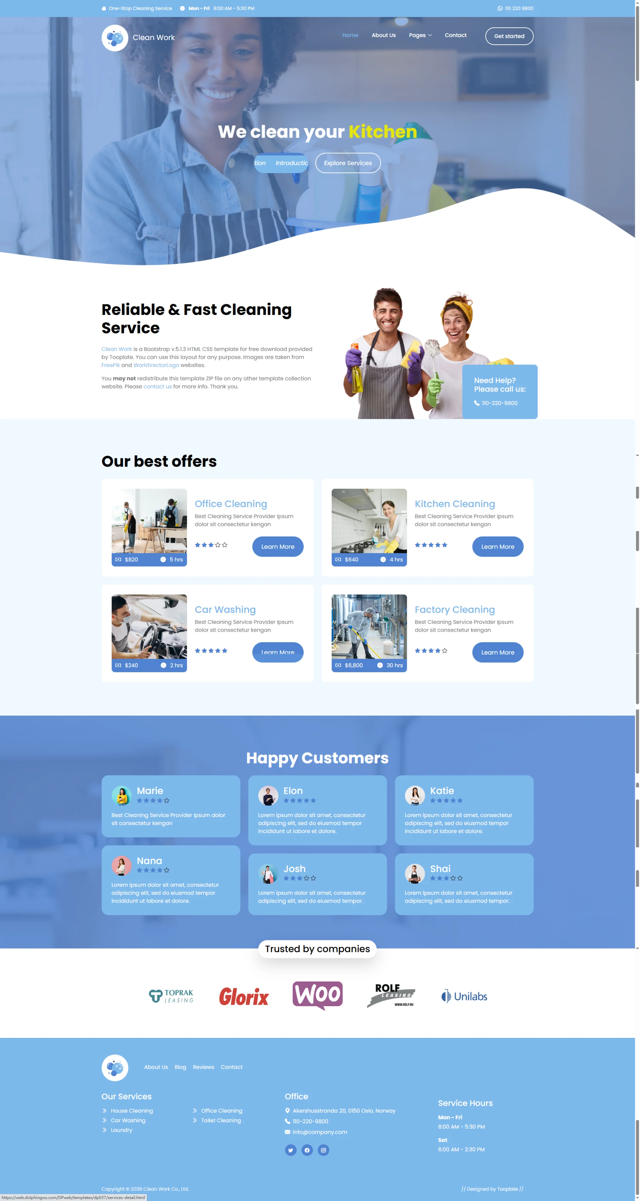 Service industry 7服务行业外贸网站模板
