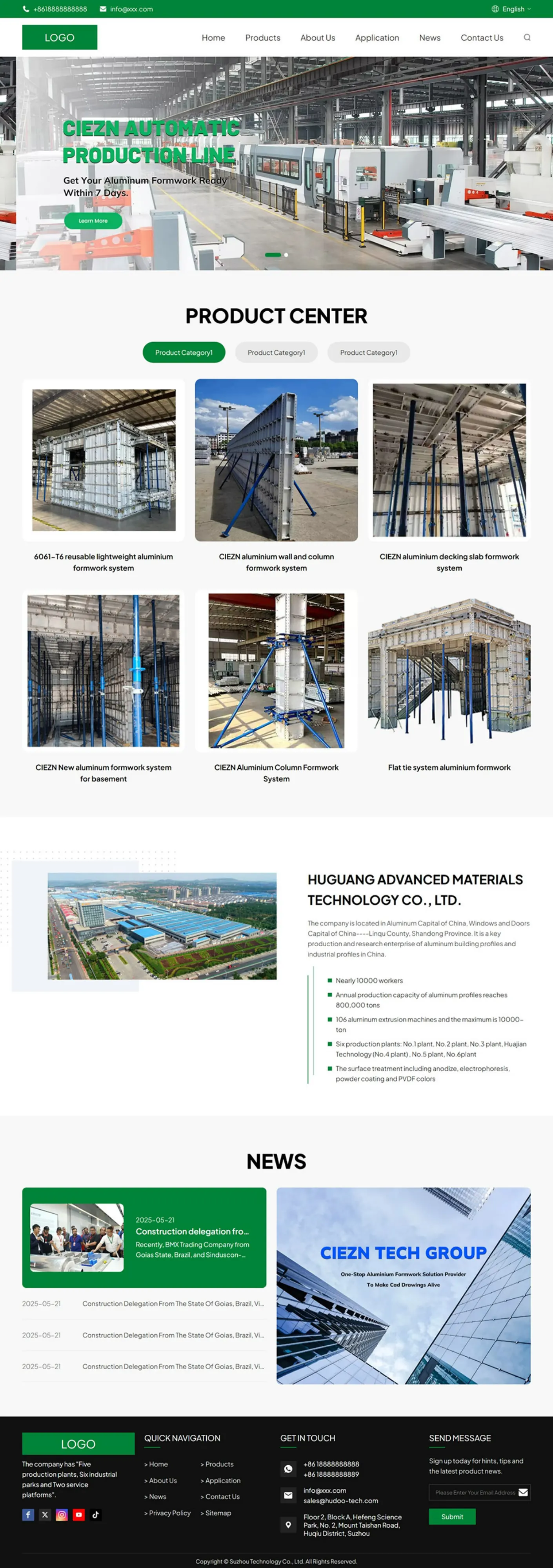 Mechanical Equipment 6机械设备外贸网站模板