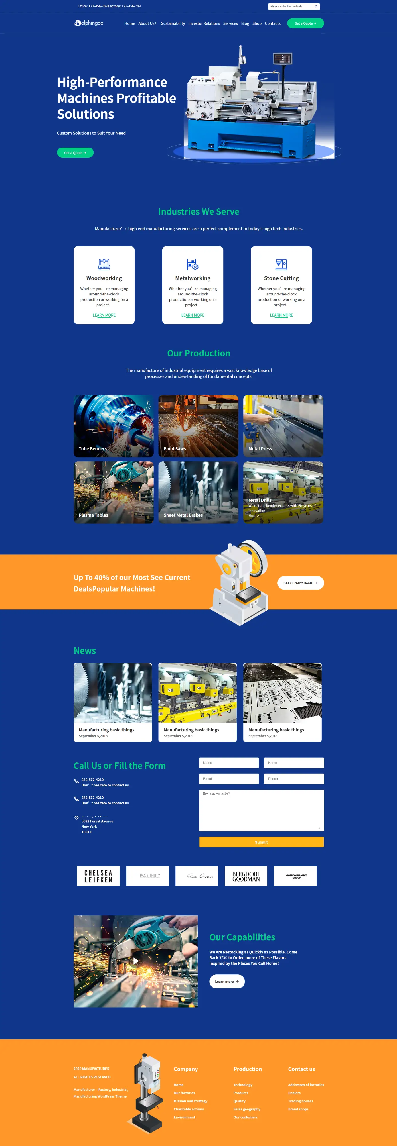 Mechanical Equipment机械设备外贸网站模板