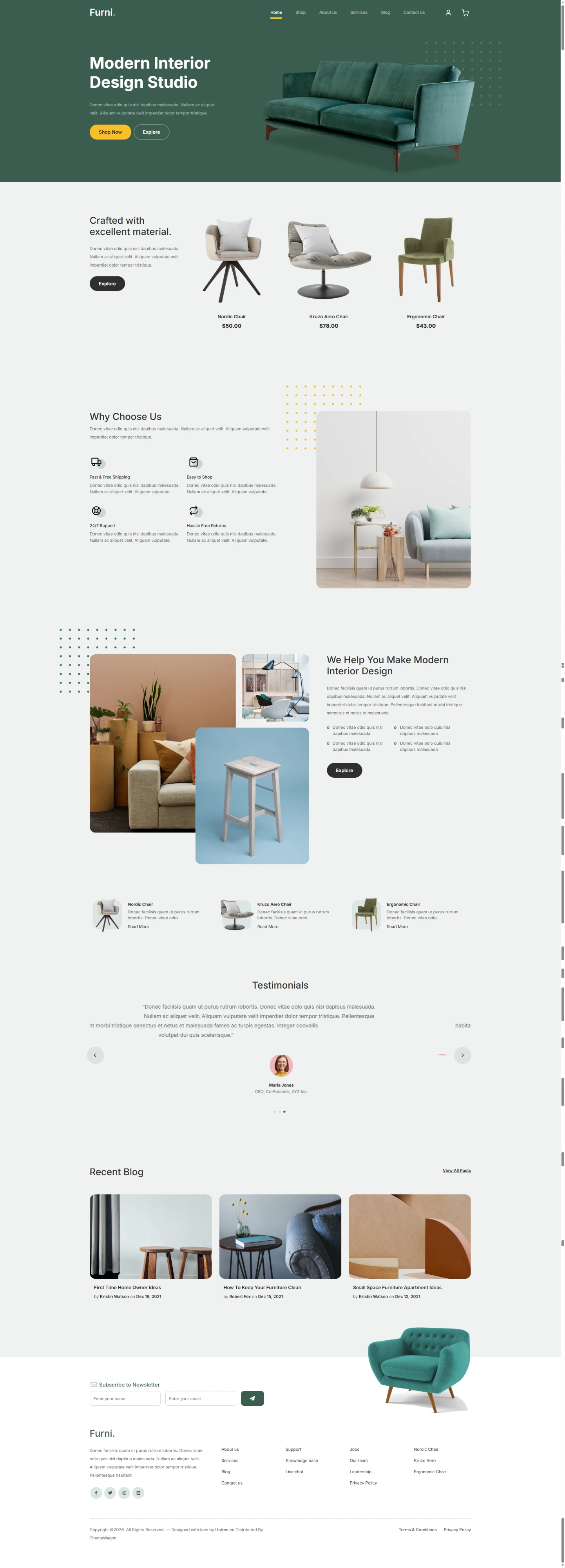 Home Furniture 6家居家具外贸网站模板