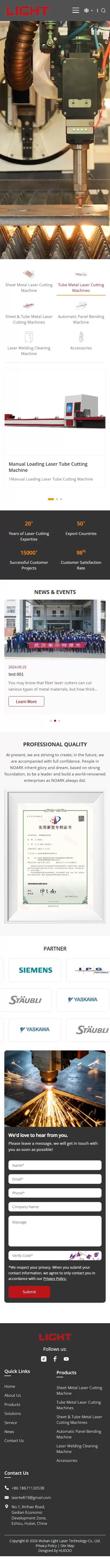 激光切割设备行业｜独立站 + Google SEO + YouTube 运营：6 个月 32 个核心词进首页，视频月均带来询盘 12+